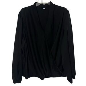 Old Navy size XXL women’s black long sleeve blouse